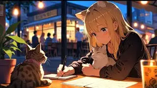 [Anime Girl Drinking] Focus Music for Studying, Background Music for Concentration