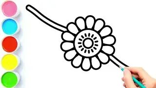 How to Draw Rakhi | How to Draw Rakhi Easy | Rakhi ki Drawing | Rakhi Drawing | Draw Smart