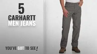 Top 10 Carhartt Men Jeans [ Winter 2018 ]: Carhartt Men's Loose Fit Canvas Carpenter Five Pocket