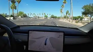 Tesla FSD 12.6.4 is just out and about with no interventions