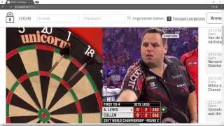 Dart WM 2017: Lewis vs Cullen