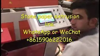 Stone paper extrusion line/Synthetic paper extrusion machine/stone paper product line.