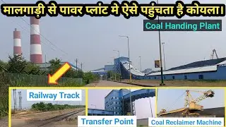 Coal Stack Yard in Coal Handling Plant | CHP Area in Thermal Power Plant | Coal Reclaimer Machine 