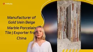 Manufacturer of Gold Vein Beige Marble Porcelain Tile | Exporter from China