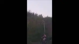 IK ZAG EEN ALIEN WEGDUIKEN IN DE BOSJES!!!