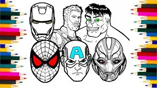 How to Draw Avengers Characters! Avengers Coloring Pages! WOW Result!