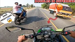 KAWASAKI Z800🔥|| WITH PILLION EXPERIENCE ‼️ || REACTIONS 😱|| MDK RIDE || UNKNOWNRIDER #z900 #z800