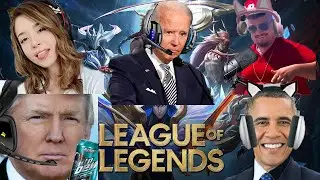 US Presidents Play League Of Legends with Pokimane & Skibidi Dop Dop - part 3