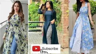 Top 50+ open shirt frock designs// Stylish side slit cut frock//latest slit open frock/Trend outfits