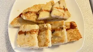 電鍋料理～素食蘿蔔糕。Vegan Turnip cake /radish cake