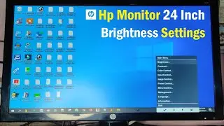 Hp Monitor Brightness Adjustment | Hp Monitor 24 Inch | Computer Brightness Setting | Hp Monitor