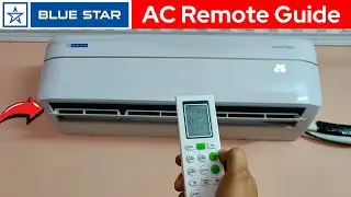 Bluestar AC Remote 2024 ⚡ Bluestar AC Remote Function in Hindi⚡ Blue Star AC Remote Operation
