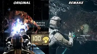 Dead Space Remake Vs Original comparison - Slug Vs Leviathan Remnant BOSS Fight - 4K60 | No Damage