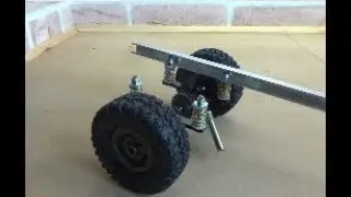 Unique Eight wheel independent suspension