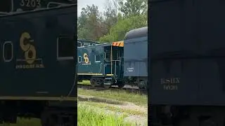 Kentucky Steam train at Ravenna Railroad Festival, 2025! #traincaboose #train