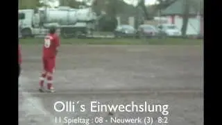 11.Spieltag : Rheydt 08 - Neuwerk (3)    8:2  - Olli&acute;s erste Einwechslung