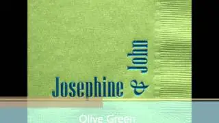 3 Ply Solids Custom Printed Napkins- Colors