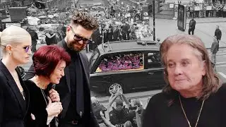 Sharon Osbourne and Kids Break Down Crying at Ozzy&rsquo;s Emotional Funeral Procession in UK