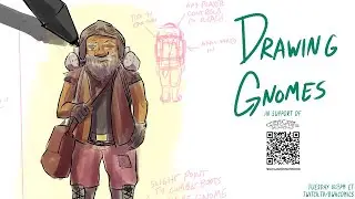 DRAWING GNOMES!  BWHComics Livestream 2022-11-15