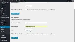 Labs:  Adding new users