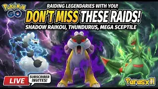 🔴 LIVE: RAID INVITATION! for Shadow Raikou, Thundurus & Mega Sceptile! ⚡| Pokemon GO | Parasx11