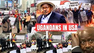JUST NOW: UGANDA IN USA STAGE 🇺🇸  PROTEST AGAINST MUSEVENI #museveni #Uganda2026Election 