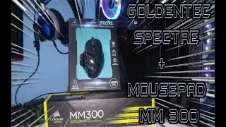 Projeto Setup #03 - Mouse Gamer GOLDENTEC SPECTRE e MousePad CORSAIR MM300 (+ linkDriver )