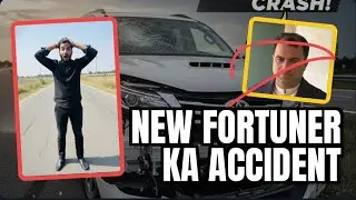 Hakeem ki new fortuner ka accident #lohapar #hakeemshehzad #wajdansajid 