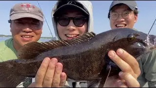 Tautog fishing on Chuseok (Korean Thanksgiving Day) at Sachuest Point, Middletown, RI (9/10, 2022)