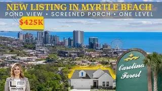 Stunning Single-Level Home with Pond View in Myrtle Beach | 3 Bed, 2 Bath,  & Upgrades
