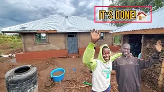 BIG CONGRATULATIONS! WE OFFICIALLY FINISHED PLASTERING MAUREEN'S MAIN HOUSE!#charity 