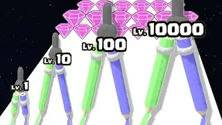 Color Pencil Slide - Level Up Pencil (Max Level) Pencil Rush 3D