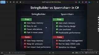 Stop Wasting Memory in C#  String vs StringBuilder vs Span Explained