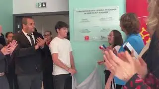 Inauguration d'un nouvel espace à l'internat d'excellence du lycée Renouvier à Prades (66)