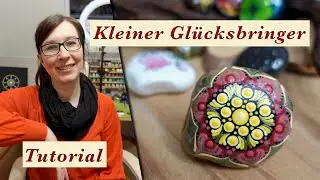 DIY KLEINES buntes MANDALA als Geschenk I Steine bemalen mit MandaLa I Dot Art