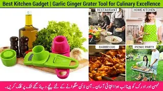Garlic Ginger Grinder | Garlic Ginger Grater Tool for Culinary Excellence | Best Kitchen Gadget