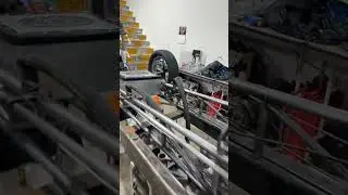 The Crazy Swede getting the wheelie bar done.