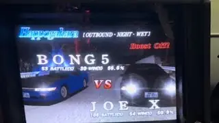 [D3] Initial D Version 3/ 頭文字D3 JOE X (RPS13 KAI) VS BONG5(EG6) HAPPOGAHARA IB @Arcade_Replay 