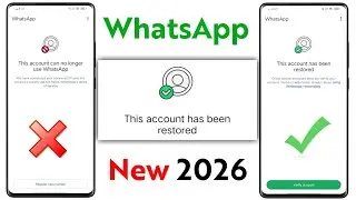 WhatsApp Ban Problem New Solution 2026 | This account can no longer use WhatsApp Problem New 2025