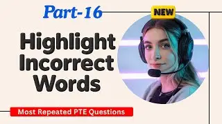 PTE Listening Highlight Incorrect Words | Timer and Answers | Real Exam Questions OCTOBER 2025
