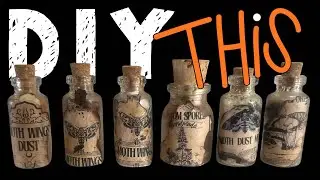 DIY Dollar Tree Halloween Apothecary Jars 🕷️ | Easy Spooky Potion Bottle Decorations