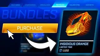 BUYING THE NEW INSIDIOUS ORANGE BUNDLE IN ROCKET LEAGUE!