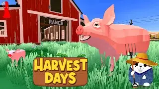 *First Look* New Farming Sim! Ranching, Farming and Fishing! | Harvest Days | Simulator Gameplay Ep1