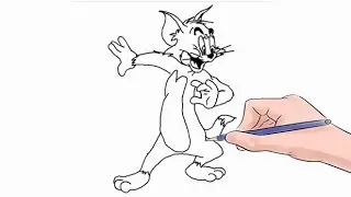 How to Draw Tom Cat Easy Step by Step