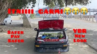 YBR modifications start ❤️black cat ke new paint ki update❤️&zwj;🩹see you soon🏁