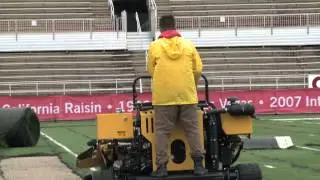 Scheumann Stadium Turf Removal
