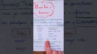 Palabras TAB&Uacute; y EUFEMISMOS