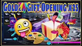 So Much Paint n Imports l Crazy Lucky Golden Gift Opening x25 l Rocket League Crate Opening