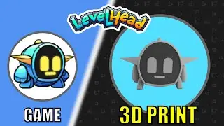 Game Levelhead 3D Print - Ripcord Power-Up , GR-18 (Delivery Robot)