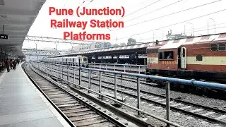 Platforms Of The Pune (Junction) Railway Station, Pune, India.